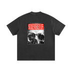 THROUGH THE GLASS | Vintage Black Wash Heavyweight Tee