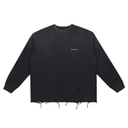 The One Long Sleeve Tee – Black (Distressed)