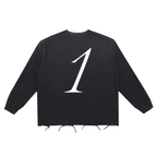 The One Long Sleeve Tee – Black (Distressed)