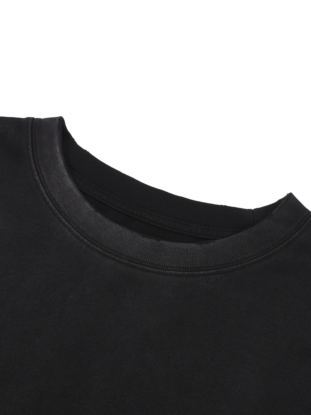 The One Long Sleeve Tee – Black (Distressed)