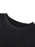The One Long Sleeve Tee – Black (Distressed)