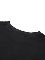 The One Long Sleeve Tee – Black (Distressed)