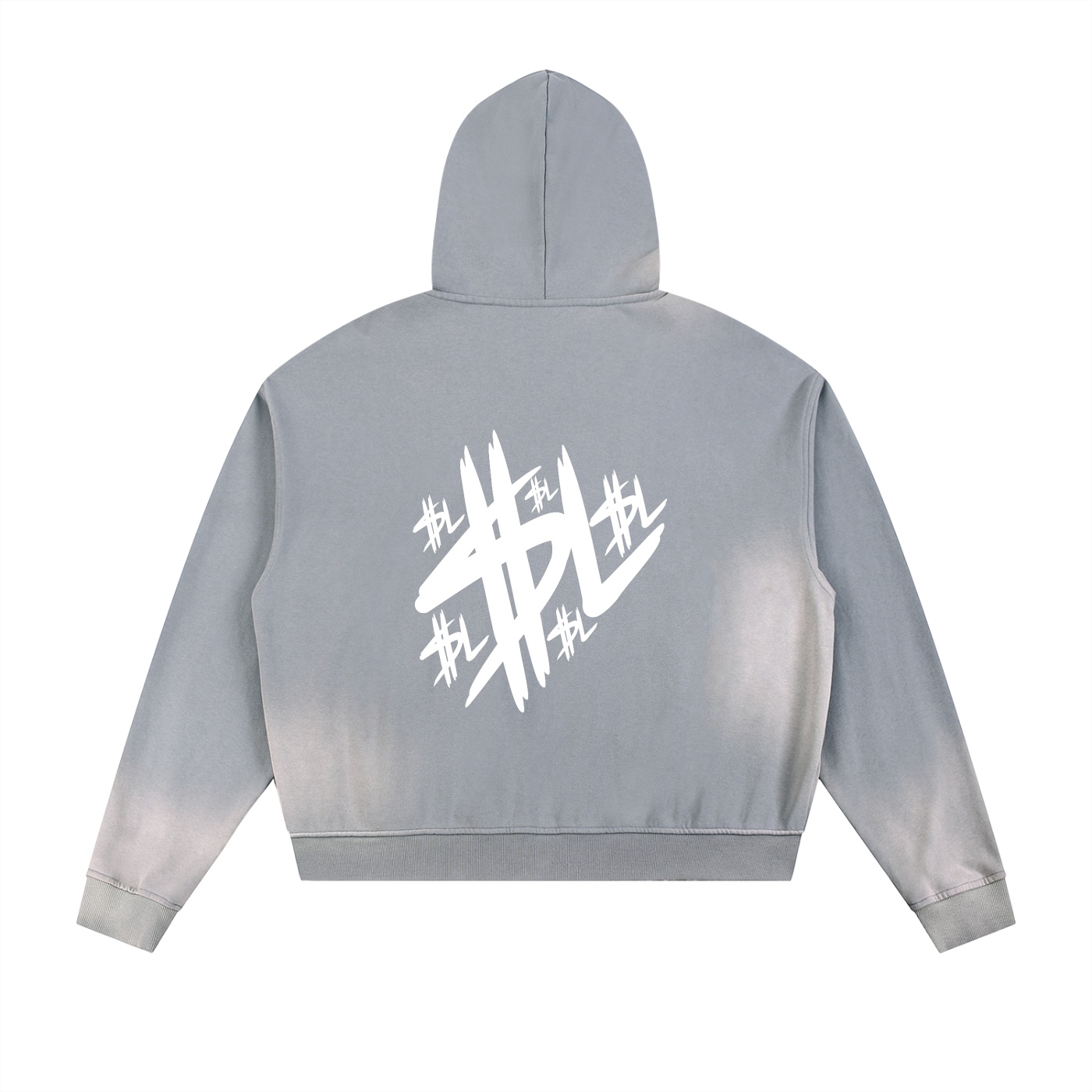 SUN FADE RAW EDGE ZIP HOODIE - Image 2