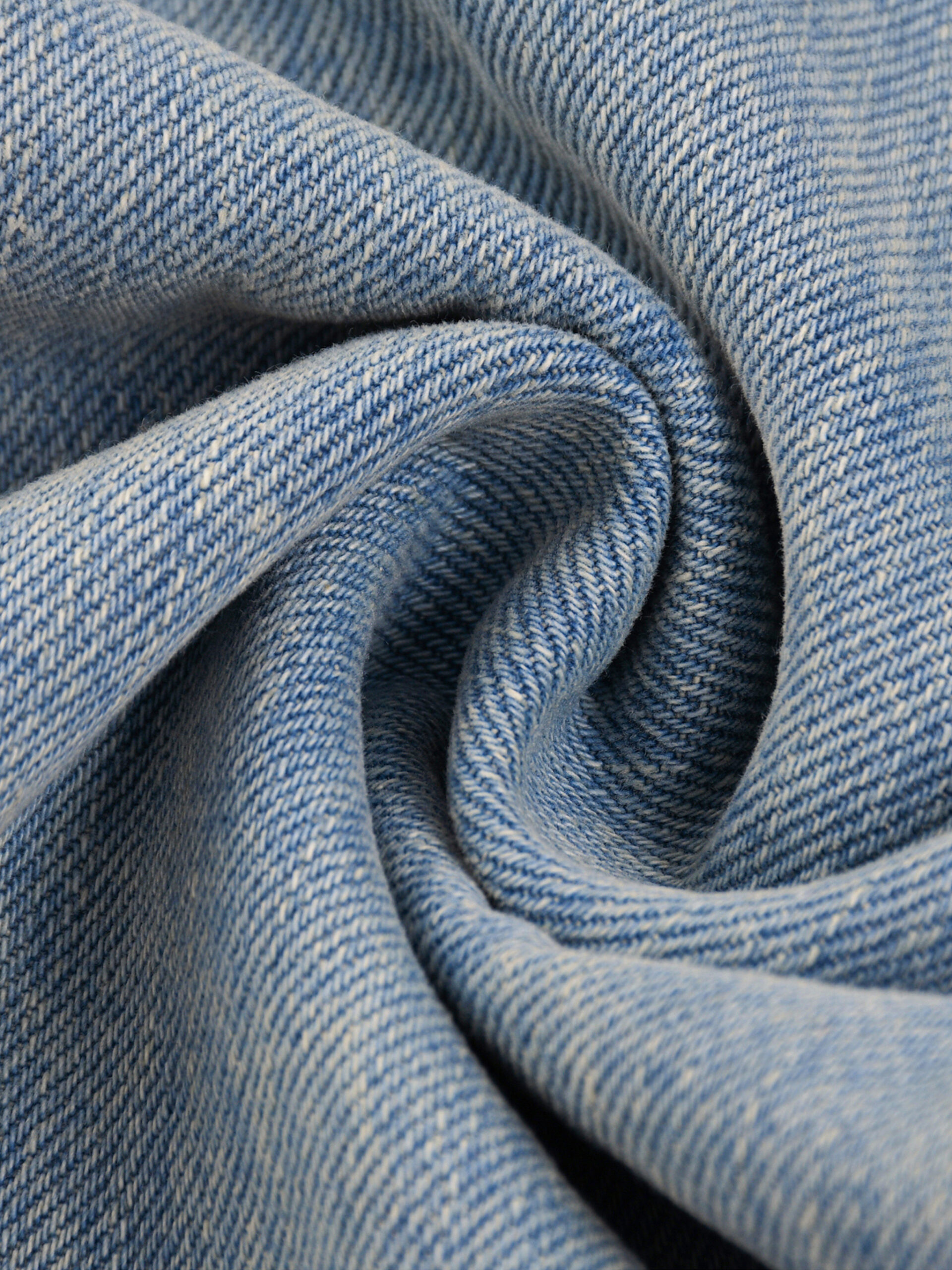 SUN FADE RAW HEM DENIM JEANS - Image 8